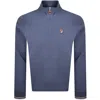 Fila Vintage Fila Quarter Zip Ramy 2 Sweatshirt Indigo Blue In Blue