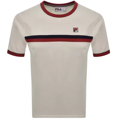 Fila Vintage Fila Rosario Terry Stripes T Shirt Off White