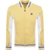Fila Vintage Fila Settanta Baseball Track Top Raffia Yellow In Yellow