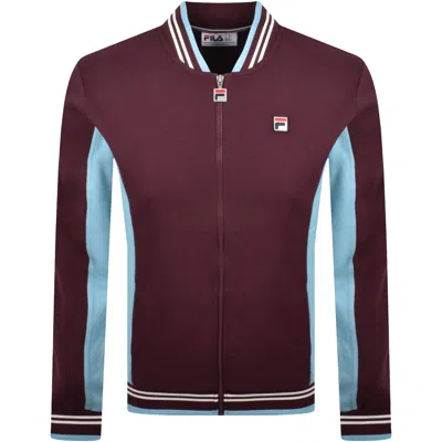 Fila Vintage Fila Settanta Zip Track Top Fig Purple