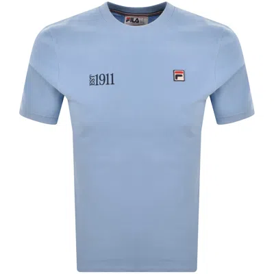 Fila Vintage Fila Silvio Simple T Shirt Blue