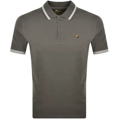 Fila Vintage Fila Soren 3 Polo Shirt Fila Grey In Gray