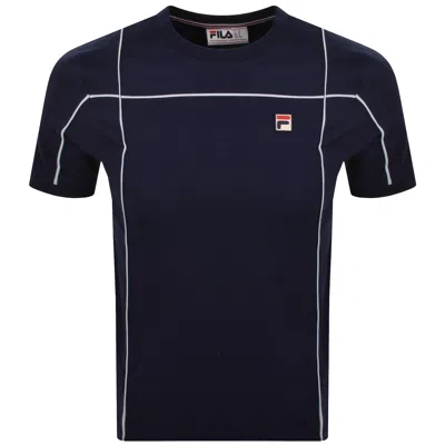 Fila Vintage Fila Terri Crew Neck T Shirt Navy In Blue