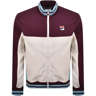 Fila Vintage Fila Tiebreaker Track Top Fig Purple In Burgundy