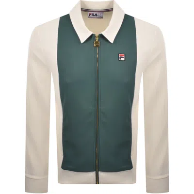 Fila Vintage Fila Tommaso Cut And Sew Track Top Green In Neutral