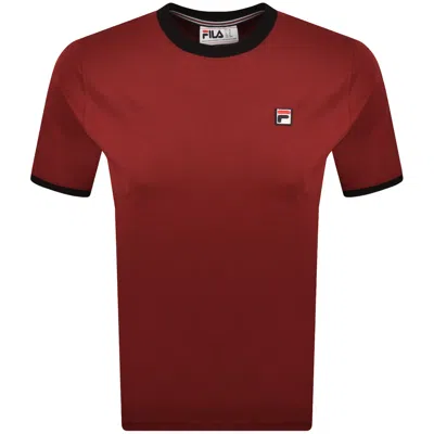 Fila Vintage Marconi Crew Neck T Shirt Red