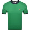 Fila Vintage Marconi T Shirt Green In Green
