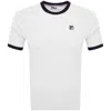 Fila Vintage Fila Marconi Ringer T Shirt Cream In White