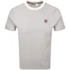 Fila Vintage Pinstripe T Shirt Cream In Gray