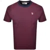 Fila Vintage Pinstripe T Shirt Navy In Brown