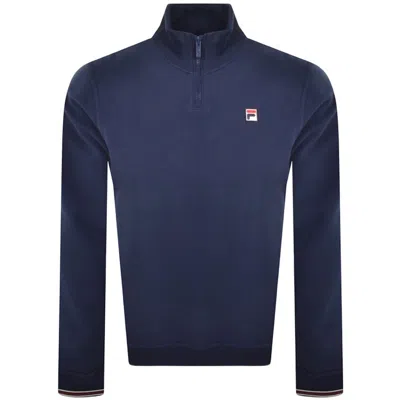 Fila Vintage Ramy Quarter Zip Sweatshirt Navy