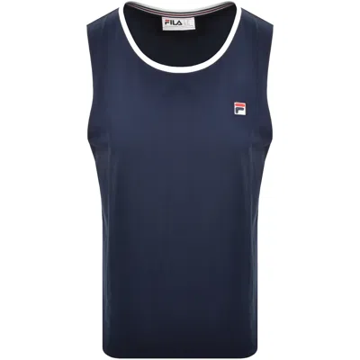 Fila Vintage Robin Logo Vest Navy In Blue
