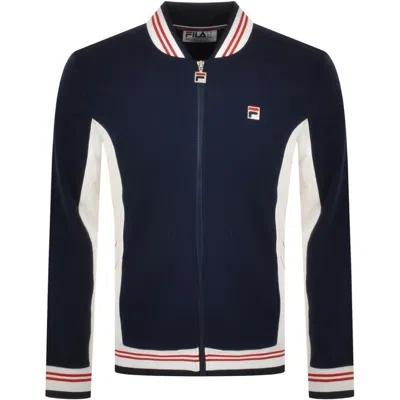 Fila Vintage Settanta Zip Track Top Navy In Blue