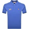 Fila Vintage Tipped Rib Basic Polo T Shirt Blue In Blue