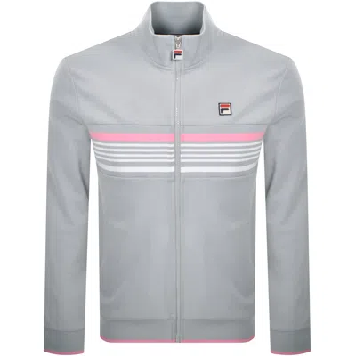 Fila Vintage Vasco Full Zip Track Top Grey In Gray