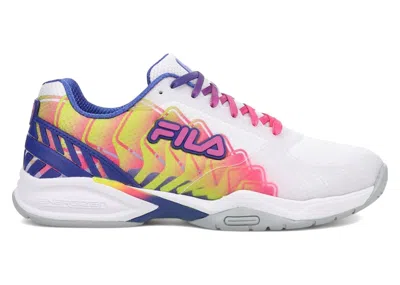 Pre-owned Fila Volley Zone Pbf (women's) Sneakers In White/pink/blue In Multi