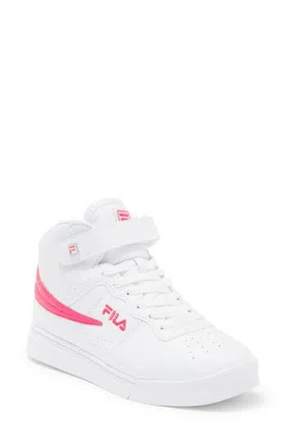 Fila Vulc 13 Sneaker In White/pglo/white