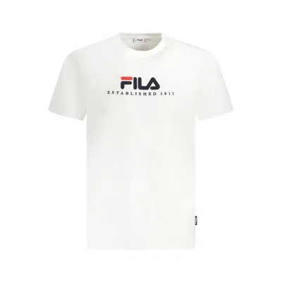 Fila White Cotton Unisex T-shirt