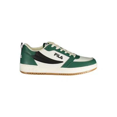 Fila White Polyester Athletic Sneakers In Multi