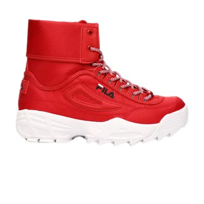 Pre-owned Fila Wmns Disruptor Ballistic 'red'