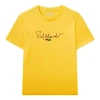 Fila (wmns)  Alphabet Logo Round Neck Casual Short Sleeve Yellow