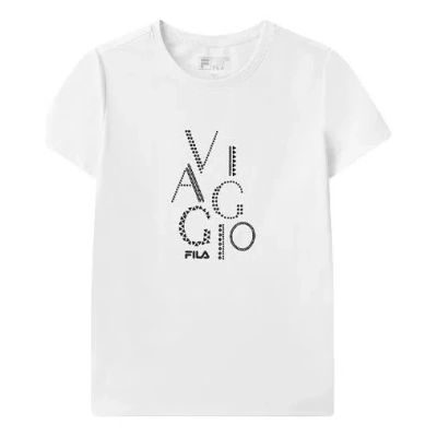 Fila (wmns)  Alphabet Short Sleeve White T-shirt