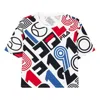 Fila (wmns)  Athleisure Casual Sports Round Neck Printing Short Sleeve White