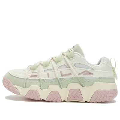 Fila (wmns)  Barricade Basketball Shoes 'white Green Pink' In Multi