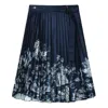 Fila (wmns)  Casual Long Skirt 'navy White' In Blue
