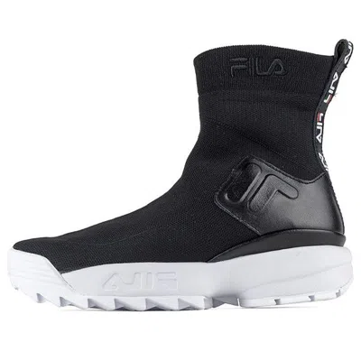 Fila (wmns)  Disruptor Stretch Trainers Black/white In Animal Print