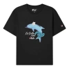 Fila (wmns)  Dolphin Printing Casual Sports Short Sleeve Black