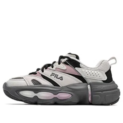 Fila (wmns)  Et Swingshot Sneakers 'grey White Pink' In Gray