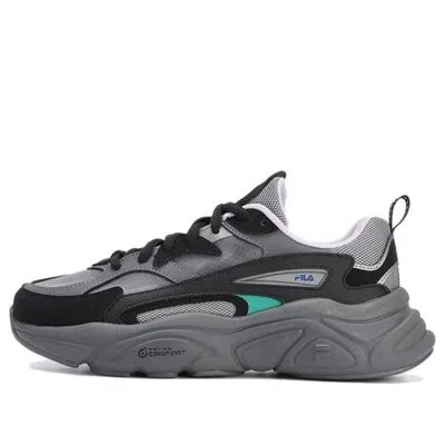 Fila (wmns)  Mars 1s Breathable Retro Sneakers 'grey Black' In Gray