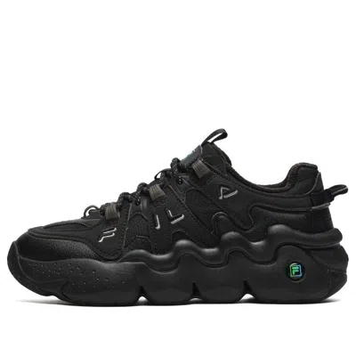 FILA (WMNS) FILA PANINI WE VELOUR RETRO BASKETBALL SHOES 'BLACK'