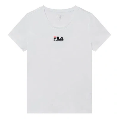 Fila (wmns)  Short Sleeve 2019 Minimalistic Embroidered Short Sleeve T White