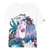 Fila (wmns)  Sports Character Illustration Printing Short Sleeve White T-shirt