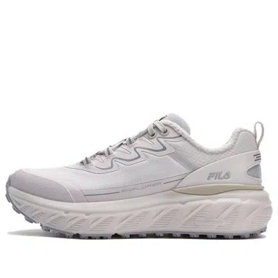 Fila (wmns)  Versatile Casual Non-slip Durable Running Shoes 'white Pink' In Gray