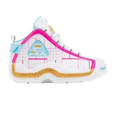 Pre-owned Fila Wmns Grant Hill 2 'pink Glo Grid' | White | Women's Size 9.5