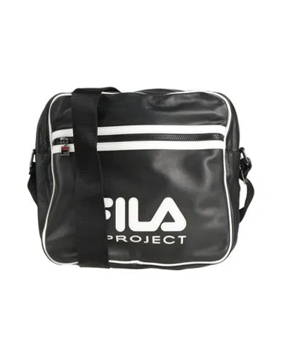 Fila Woman Cross-body Bag Black Size - Leather