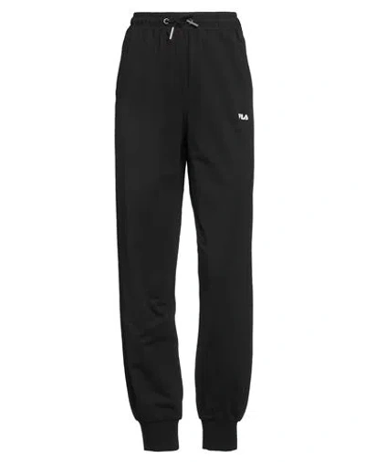 FILA FILA WOMAN PANTS BLACK SIZE XS COTTON, ELASTANE
