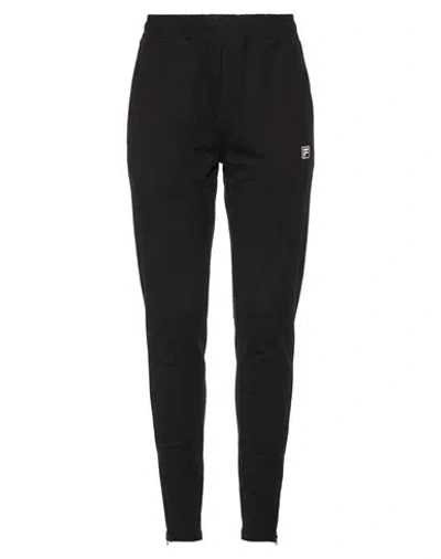 Fila Woman Pants Black Size Xs Cotton, Elastane