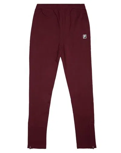 Fila Woman Pants Burgundy Size Xs Cotton, Elastane In Brown