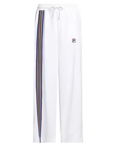 Fila Woman Pants White Size L Polyester