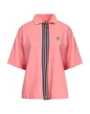 Fila Woman Polo Shirt Coral Size L Cotton, Polyester In Red