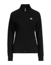 Fila Woman Sweatshirt Black Size S Cotton, Elastane
