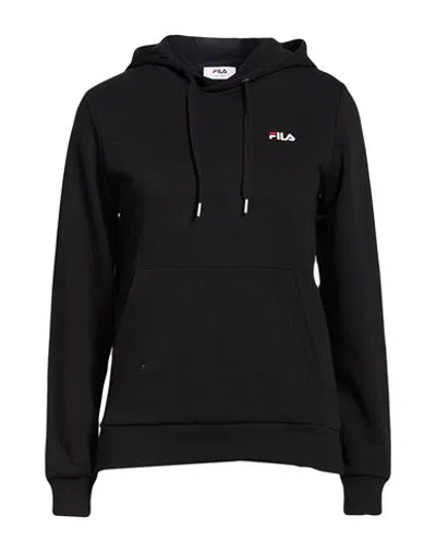 Fila Woman Sweatshirt Black Size Xs Cotton, Polyester