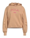 Fila Woman Sweatshirt Camel Size Xs Cotton, Polyester In Beige