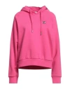 Fila Woman Sweatshirt Fuchsia Size S Cotton, Polyester In Pink