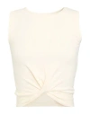 Fila Woman T-shirt Cream Size Xs Cotton, Elastane In White