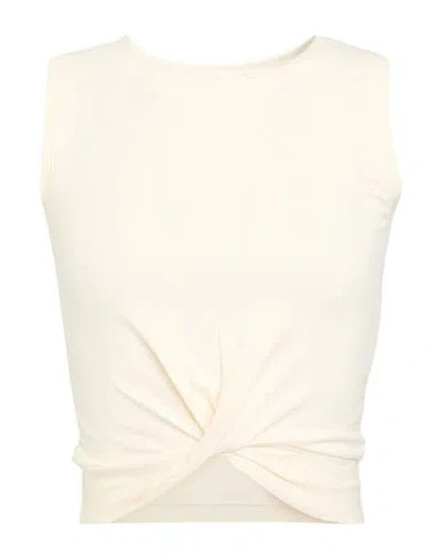 Fila Woman T-shirt Cream Size Xs Cotton, Elastane In White